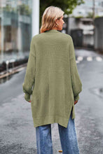 Load image into Gallery viewer, Open Front Dropped Shoulder Longline Cardigan