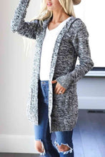 Load image into Gallery viewer, Heathered Open Front Cardigan with Pockets