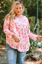 Load image into Gallery viewer, Plus Size Printed Dolman Sleeve Top