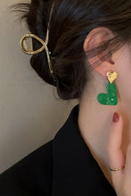 Load image into Gallery viewer, Heart-Shape Drop Earrings