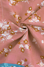 Load image into Gallery viewer, Floral Color Block Ruffled Zip-Back Romper