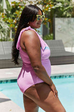 Load image into Gallery viewer, Marina West Swim Vacay Mode One Shoulder Swimsuit in Carnation Pink