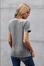 Load image into Gallery viewer, Star Print V-Neck Tee Shirt