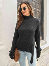 Load image into Gallery viewer, Decorative Button Slit Sweater
