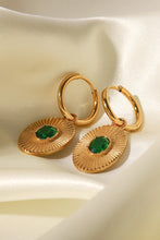 Load image into Gallery viewer, Stainless Steel Oval Dangle Earrings