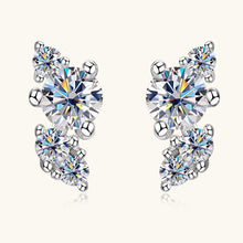 Load image into Gallery viewer, 925 Sterling Silver Moissanite Stud Earrings