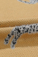 Load image into Gallery viewer, Animal Element Round Neck Dropped Shoulder Sweater