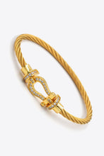 Load image into Gallery viewer, Men Rhinestone Cable Bracelet