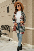 Load image into Gallery viewer, Printed Open Front Lapel Collar Cardigan with Pockets