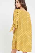 Load image into Gallery viewer, Printed Tie Sleeve Dress