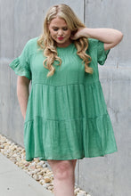 Load image into Gallery viewer, HEYSON Sweet As Can Be Full Size Textured Woven Babydoll Dress