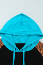 Load image into Gallery viewer, Plus Size Baroque Print Color Block Hoodie