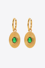 Load image into Gallery viewer, Stainless Steel Oval Dangle Earrings