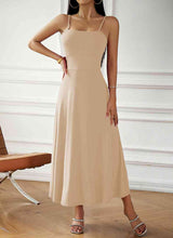 Load image into Gallery viewer, Spaghetti Strap Lace-Up Dress