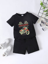 Load image into Gallery viewer, Boys CHAMPIONSHIPS Graphic Tee and Shorts Set