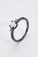 Load image into Gallery viewer, 925 Sterling Silver Round Opal Ring