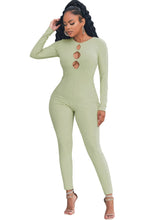 Load image into Gallery viewer, Cutout Round Neck Jumpsuit