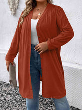 Load image into Gallery viewer, Plus Size Button Down Longline Cardigan