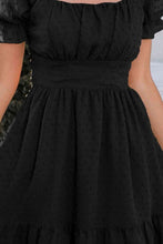 Load image into Gallery viewer, Square Neck Ruffle Hem Dress