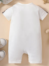 Load image into Gallery viewer, Baby MINI BOSS Bear Graphic Short Sleeve Jumpsuit