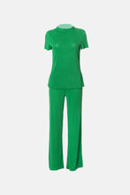 Load image into Gallery viewer, Ribbed Mock Neck Top and Pants Set