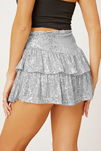 Load image into Gallery viewer, Sequin Layered Mini Skirt