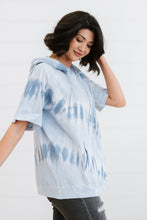 Load image into Gallery viewer, Sew In Love Watching Clouds Full Size Run Tie-Dye Short-Sleeved Hoodie