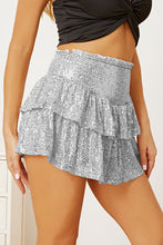 Load image into Gallery viewer, Sequin Layered Mini Skirt