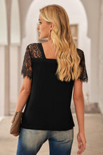 Load image into Gallery viewer, Side Lace V Neck T-Shirt