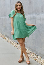 Load image into Gallery viewer, HEYSON Sweet As Can Be Full Size Textured Woven Babydoll Dress
