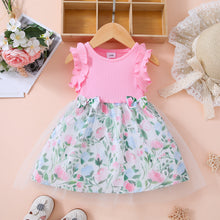 Load image into Gallery viewer, Baby Girl Floral Bow Detail Dress