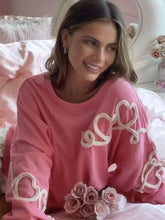 Load image into Gallery viewer, Graphic Round Neck Dropped Shoulder Sweatshirt