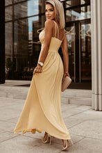 Load image into Gallery viewer, Slit Sweetheart Neck Spaghetti Strap Dress