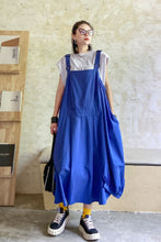 Load image into Gallery viewer, Slit Overall Dress with Pockets