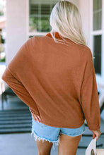 Load image into Gallery viewer, Half-Button Collared Long Sleeve Top
