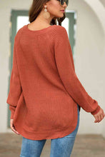 Load image into Gallery viewer, Round Neck Ribbed Knit Top
