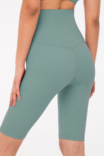 Load image into Gallery viewer, Breathable High-Rise Wide Waistband Biker Shorts