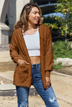 Load image into Gallery viewer, Teddy Hooded Jacket with Pockets