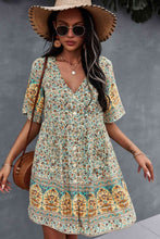 Load image into Gallery viewer, Bohemian V-Neck Half Sleeve Dress