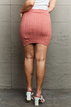 Load image into Gallery viewer, HIDDEN Cable-Knit Sweater Mini Skirt