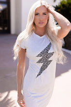 Load image into Gallery viewer, Leopard Light Graphic Tee Dress