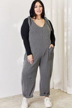 Load image into Gallery viewer, Celeste Full Size Ribbed Tie Shoulder Sleeveless Ankle Overalls