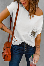 Load image into Gallery viewer, Animal Graphic Pocket Tee Shirt