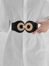 Load image into Gallery viewer, Alloy Buckle Elastic PU Belt