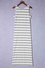Load image into Gallery viewer, Striped Slit Sleeveless Maxi Dress