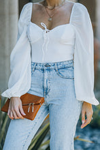 Load image into Gallery viewer, Tied Balloon Sleeve Bodysuit