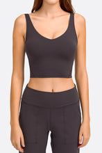 Load image into Gallery viewer, Deep V-Neck Crop Sports Bra