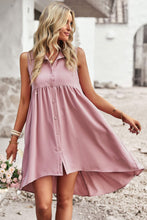 Load image into Gallery viewer, Button Down Collared Sleeveless Dress