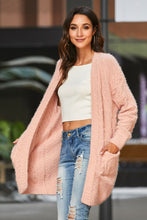Load image into Gallery viewer, Mixed Knit Open Front Longline Cardigan