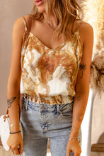 Load image into Gallery viewer, Printed Frill Trim Smocked Hem Cami
